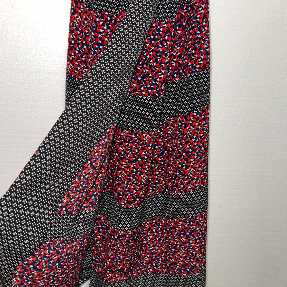 ROBERT RODRIGUEZ $395 Sz 8 Red Navy HALTER MIDI DRESS Floral High End WOMENS 8 - Picture 10 of 13
